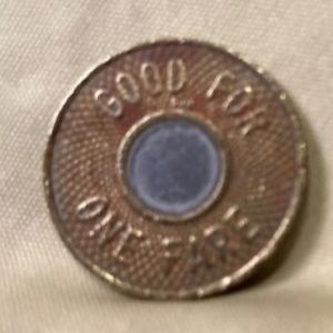 NYC Bullseye Subway Token by SJD - ONE Token - New York City Transit Authority